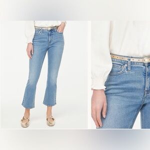 J. Crew factory mid rise flare crop jeans